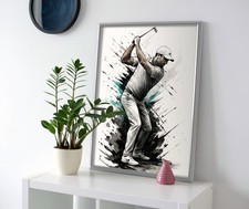 Scottie Scheffler Poster or Canvas - Scottie Scheffler Golf Wall Art Decor