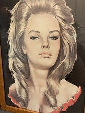 Blonde lady 3 print and framed by Alain, Aslan