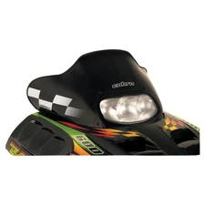 Powermadd Cobra Windshield-13in.-Black/White Checks for 2001 Arctic Cat ZRT 600