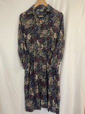 Vintage Heather Valley UK S Floral Paisley Dress Boho Prarie Folk Cottagecore