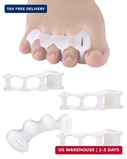 2Pairs Toe Separators Toe Spacers for Women Men to Correct Bunion, Relieve Feet