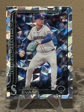 2025 Topps Update Logan Evans (RC) Diamante #US302 Seattle Mariners