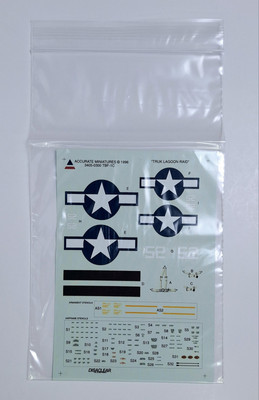 1/48 TBF-1C 'Truk Lagoon Raid' Decals for Accurate Miniatures Kit 3405