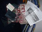 4 AHM HO cars, 4 caboose, Atlas station kit, old Lionel catalog & set-up guides — photo 8