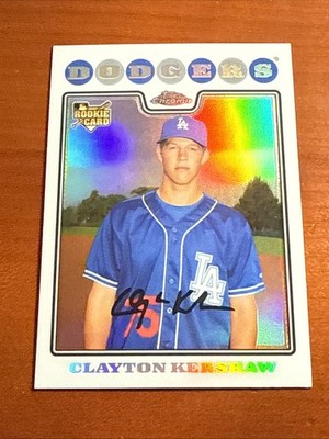 Clayton Kershaw 2008 Topps Chrome Update Rookie Refractor #CHR30 Surface Scratch