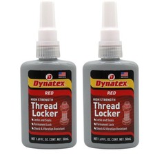 Dynatex Red High Strength Threadlocker 1.69 oz Bottle (2-Pack)