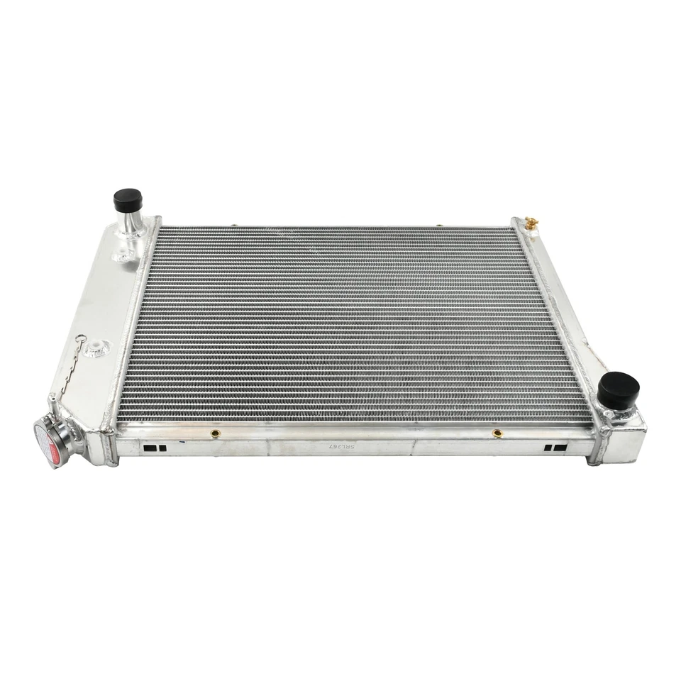 Fit 1968-1974 Chevrolet Nova 1970-1981 Camaro 3 Row Aluminum Racing Radiator Kit - Image 2 of 4