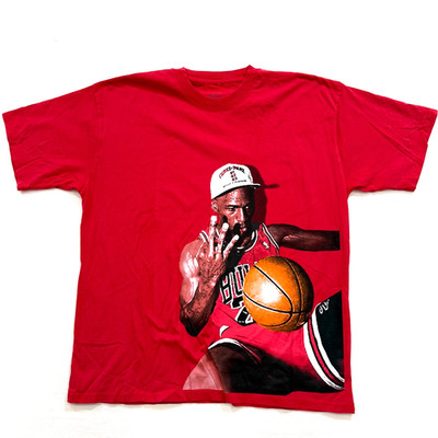 Michael Jordan three Rings Men's T-Shirt Design Red Brand New S-2XL