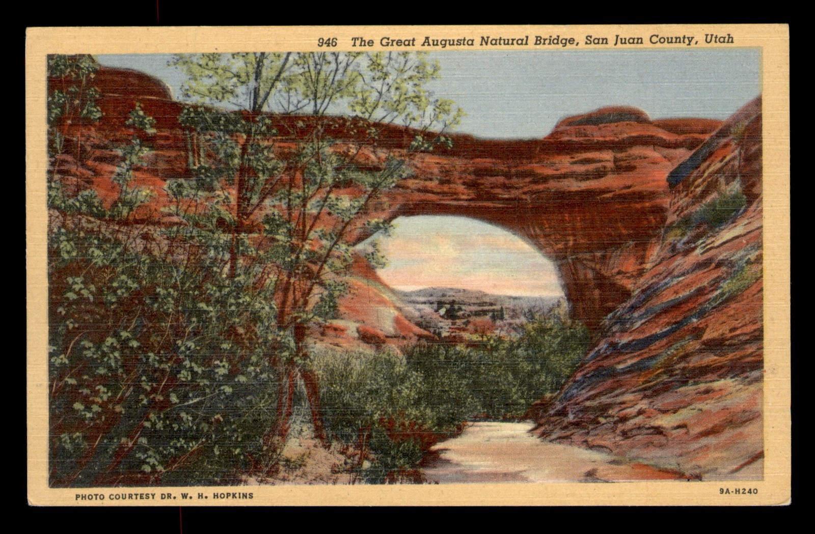 The Great Augusta Natural Bridge, San Juan County, Utah, UT, Unp