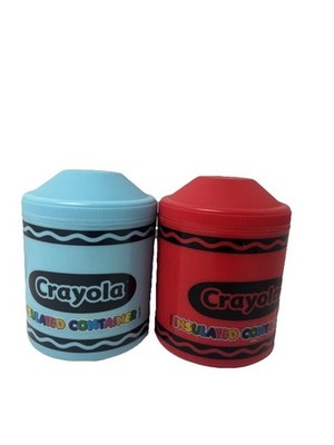 CRAYOLA Insulated Container 10.5 oz.Hot Cold Soup Thermos Lot of 2 Blue Red