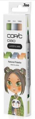3 COPIC Marker ciao, 3er Set 'Natural Palette'