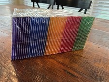 48pk DVD/CD CASES MULTIPLE COLORS Opened Sealed With Tape.