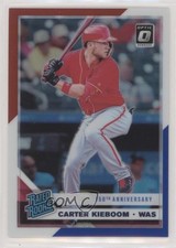 2019 Donruss Optic Red White & Blue 150th Anniversary Prizm Carter Kieboom 1k5