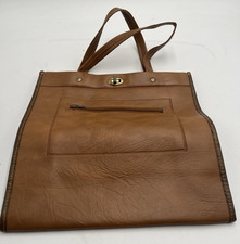 Vintage 1970's Tan Leather Purse Handbag