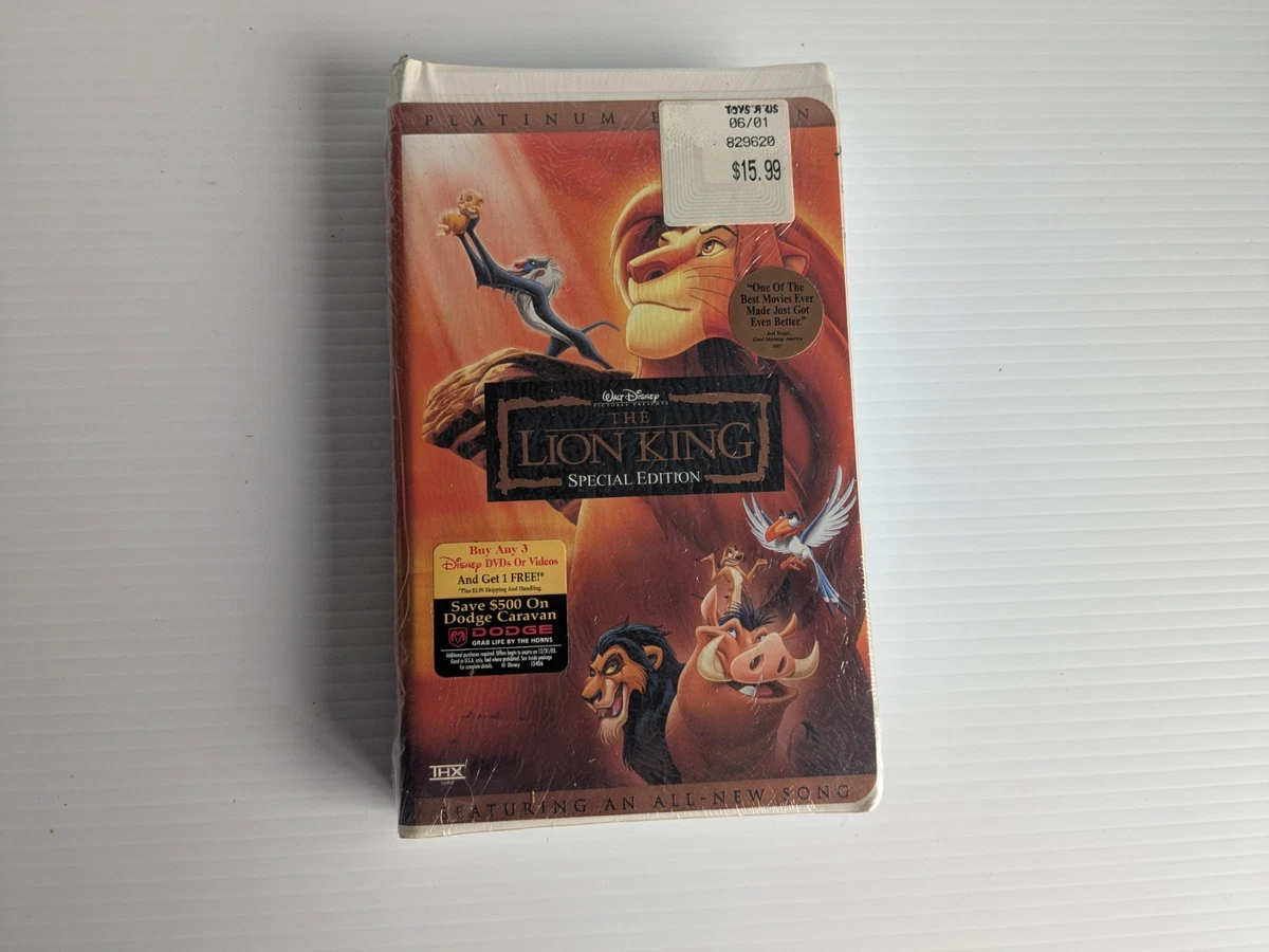 Preços baixos em O Rei Leão edição platina Fitas VHS | eBay Preços baixos em O Rei Leão edição platina Fitas VHS | eBay