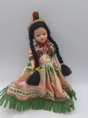 Vintage Indianer Indianer Puppe Kunststoff Sammlerpuppen