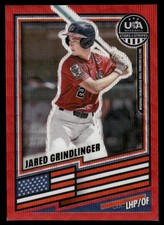 2026 PANINI STARS & STRIPES USA JARED GRINDLINGER RUBY WAVE PRIZM #87