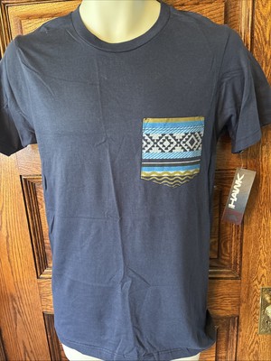 TONY HAWK Blue Navajo Native Design Pocket Skateboarding T-SHIRT, Men's S, NWT