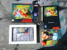 SNES Mickey Mania: Nintendo SNES (COMPLETE IN BOX, POSTER & BOOKLETS INCLUDED)
