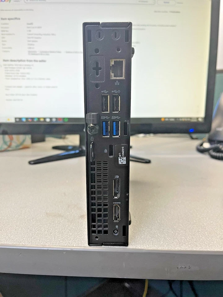 Dell OptiPlex 3070 Micro i3 (8th Gen) 4GB RAM 500GB HDD DP+HDMI – No Wi-Fi/BT - Image 2 of 4