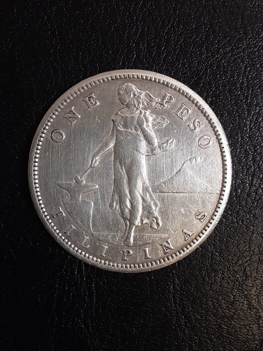 フィリピン 1ペソ銀貨 3枚セット 1908年 1909年 SV800 フィリピン 1