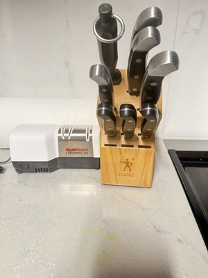 Zwilling J.A. Henckels Four Star II Kitchen Knife Set with Block And Sharpener