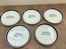 5 x kleine Teller D 13cm Rosenthal Lufthansa Partyservice wei&szlig; blau
