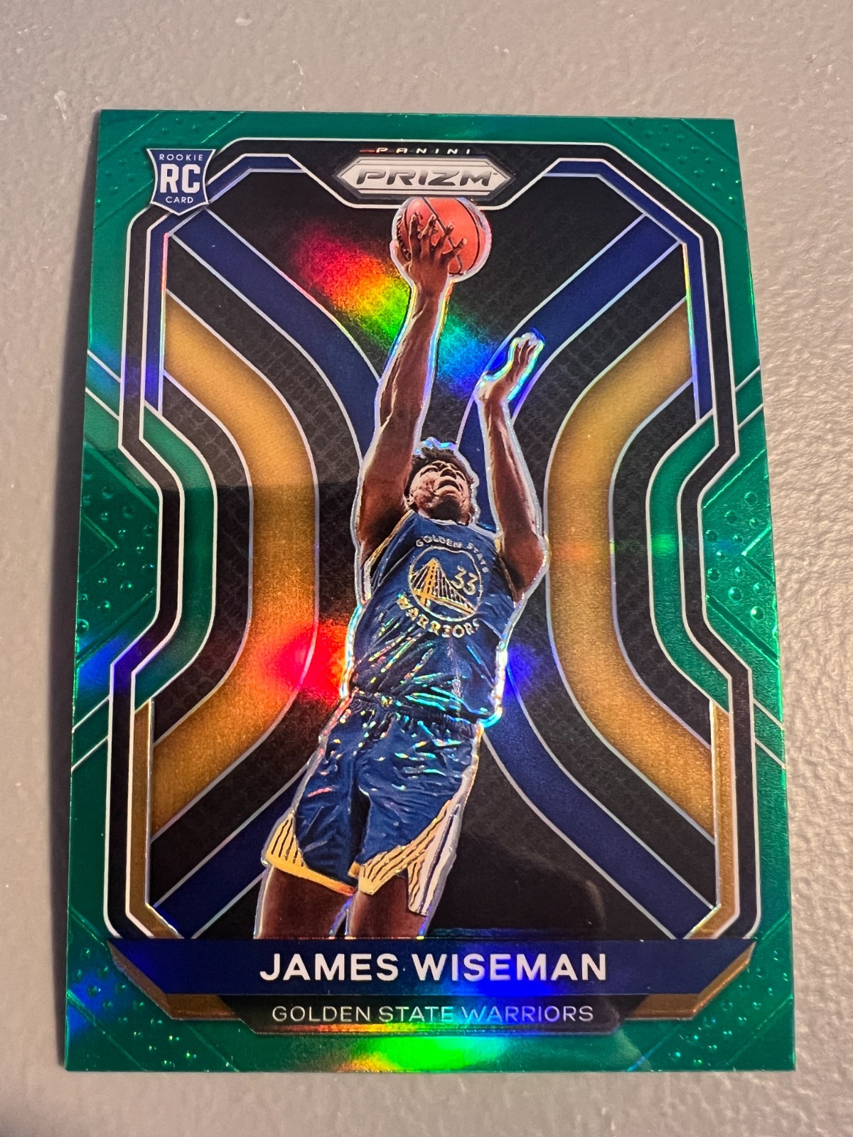 2020-21 Panini Prizm - James Wiseman ( Warriors ) Rookie RC Green Prizm #268