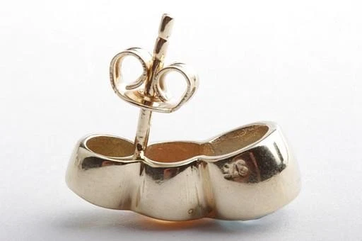 Topas Citrin Peridot Ohrringe Ohrstecker 375 9K Gelb Gold Länge 1,6cm * - Bild 3 von 4