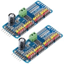 2x PCA9685 16 Channel 12-Bit PWM Servo Motor Driver I2C Interface