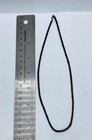 14k White Gold Black Leather Cord Necklace 2.3g — photo 6