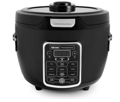 Aroma Professional Multicooker   11 Presets, Glass Lid, Steamer, Slow Cook