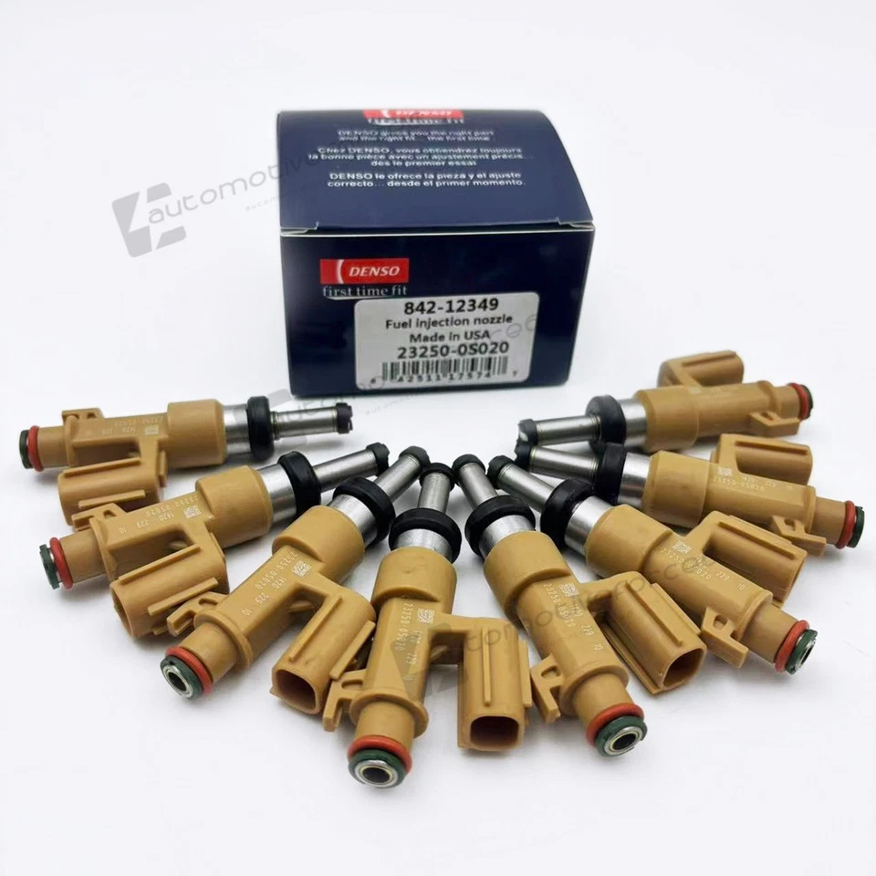 NEW! 8Pcs 23250-0S020 Denso Fuel Injectors For 2008-2021 Toyota Tundra 5.7L V8 — 第 3/4 张图片