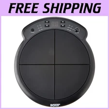 Compact Electronic Drum & Percussion Pad, Black