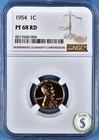 1954 Lincoln Wheat Cent NGC PF 68 RD - Ultra Clean Red