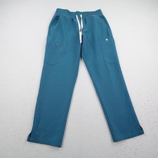 FIGS Pants Womens Large Blue Teal Yola Cargo Scrub Bottoms Nurse Medical 4911
