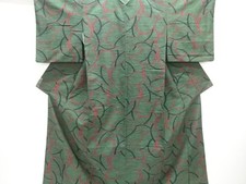 7656566: JAPANESE KIMONO / TSUMUGI / WOVEN ABSTRACT