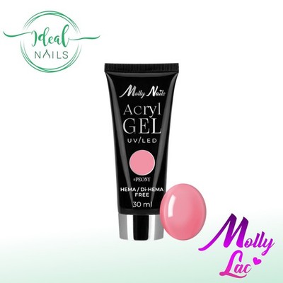 Molly Nails Polygel AcrylGel Aufbaugel Peony 30 ml HEMA/Di-HEMA-frei LED/UV