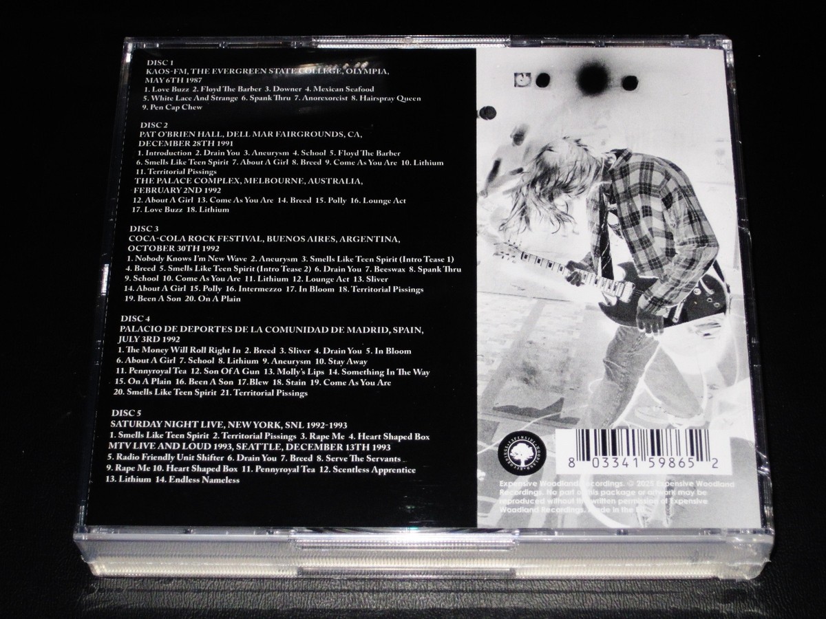 Nirvana: Collected Broadcasts 1987-1993 Live 5 CD Box Set 2025 EU