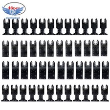 48 Pcs Metal Wood Universal Oscillating Multitool Quick Release Saw Blades Kit