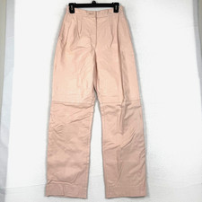 Vintage 1980s 90s Pink Leather Pants Comint Women's 9/10 26x29 Made in Argentina
