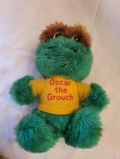 Vintage Hasbro Oscar The Grouch Plush Sesame Street 1983 Stuffed Toy 8