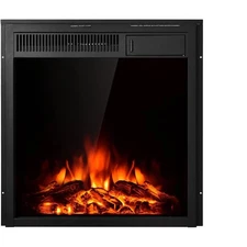 22.5-Inch Electric Fireplace Inserts, 1500W Wall Recessed and Freestanding Decor