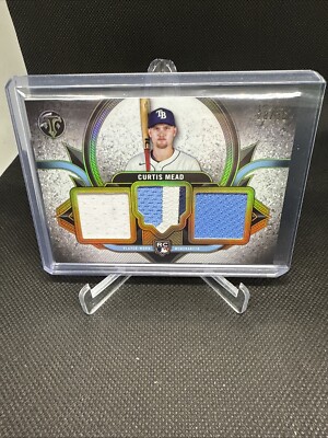 2024 Topps Triple Threads Rookie Team Relic Curtis Mead RC /36 Rays