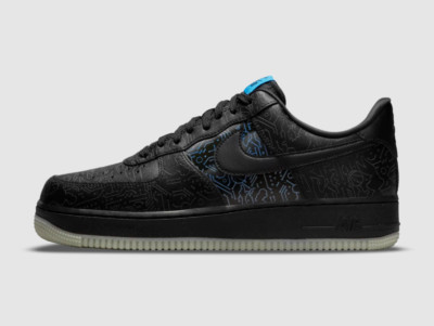 Sz 9.5 - Nike Air Force 1 '07 Low x Space Jam Black 2021 DH5354 001
