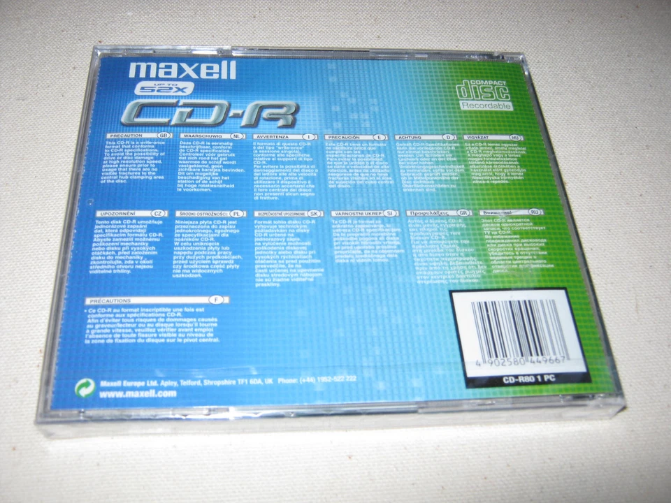 MAXELL CD-R Recordable Compact Disc, 80 min 700MB - NEU - Bild 2 von 2