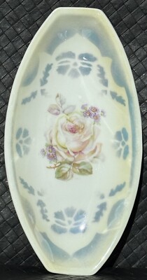 Antique Celery Dish Three Crowns China Unger & Schilde c1909-1916