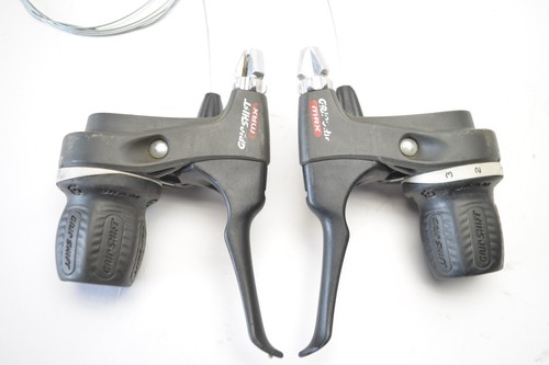 SRAM MRX 7 x 3 SPEED BICYCLE TWIST GRIP SHIFT SHIFTERS BRAKE LEVERS - Picture 2 of 4