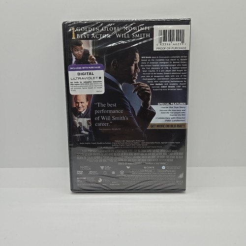 Concussion (DVD, 2015) True Story Will Smith - Brand New Sealed - Picture 2 of 4