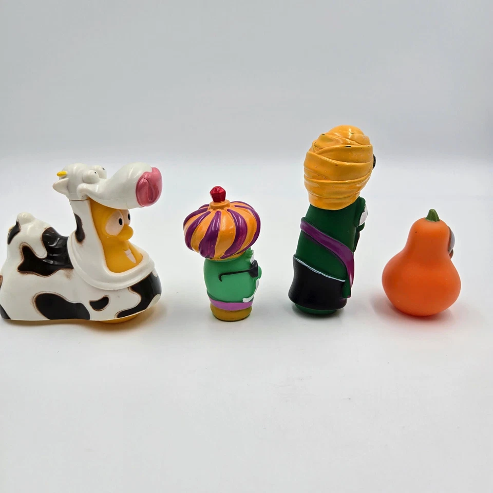 Veggie Tales Jimmy And Jerry The Gourd With Cow Costume Nativity Wise Men Christ — 第 3/4 张图片